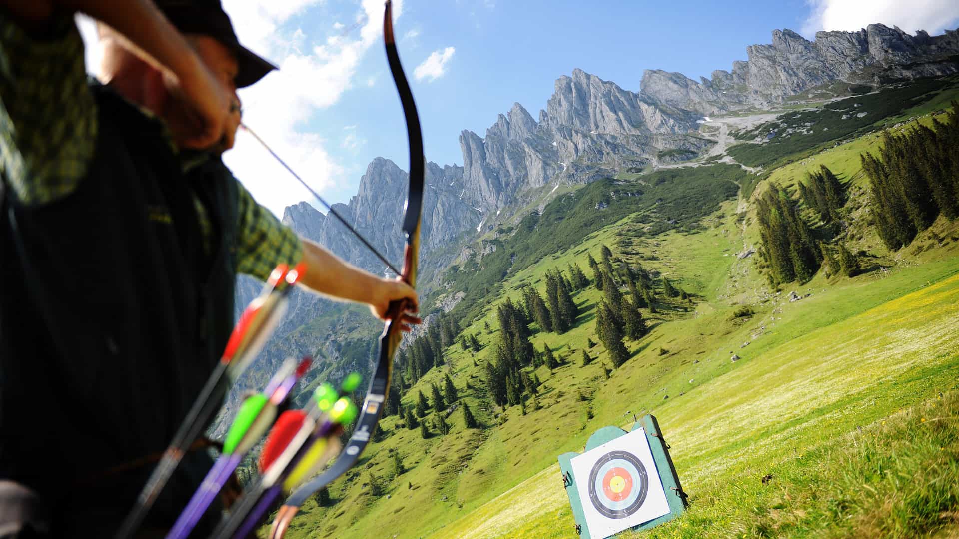 Leogang im Salzburger Land: Geocaching, Bogenschießen, Rafting, Biken, Klettern, Wandern und vieles mehr.
