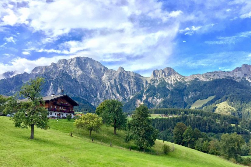 berge Bauernhof Urlaub mamam thresl leogang oesterreich