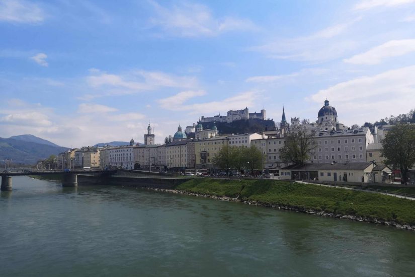Fluss burg salzburg wien österreich altstadt weltkulturerbe