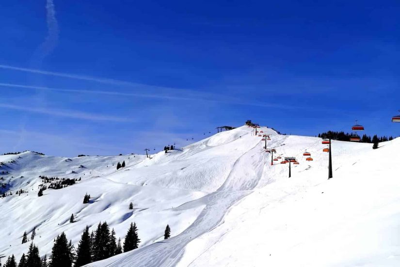 Piste im Skigebiet Leogang Salzburger Land skiurlaub