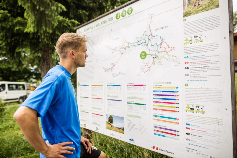 Laufwege in Leogang Trail running