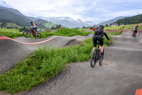 leogang downhill scooter fahrrad fahren